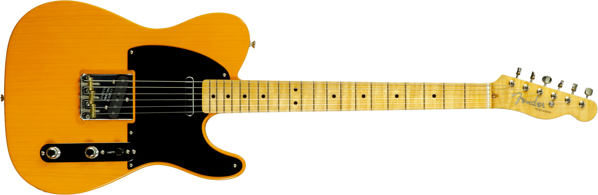 Fender Custom Shop Tele 1952 2s Ht Mn #r150200 - Nos Butterscotch Blonde - Guitarra eléctrica con forma de tel - Main picture