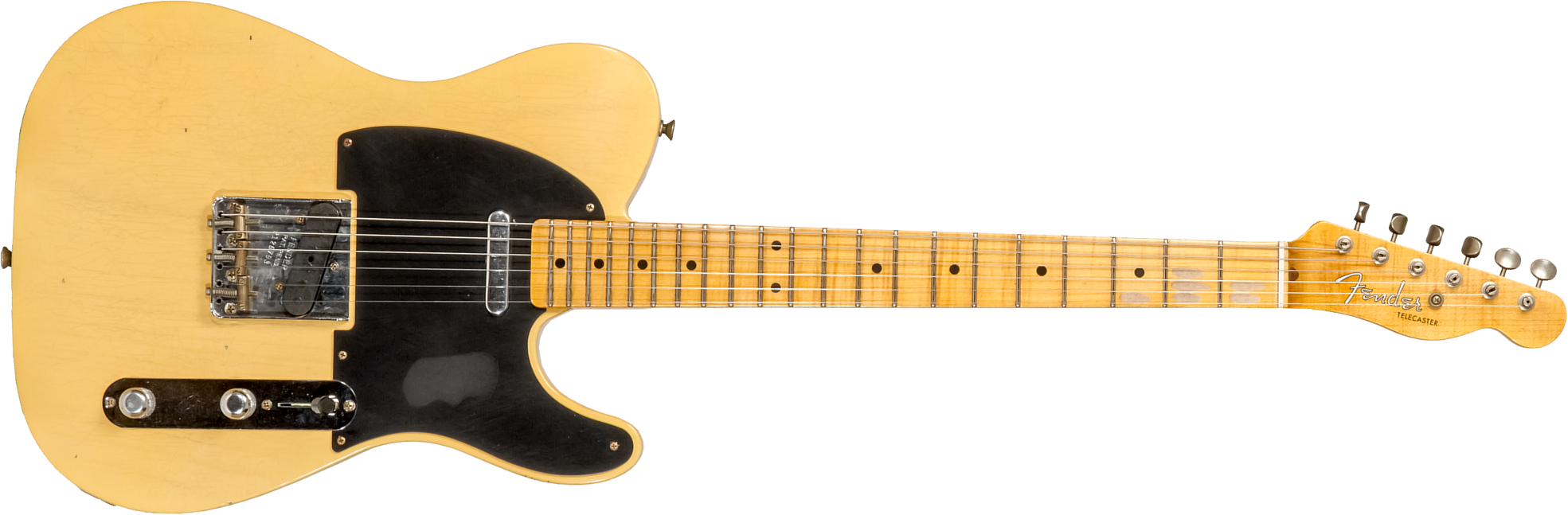 Fender Custom Shop Tele 1953 2s Ht Mn #r126793 - Journeyman Relic Aged Nocaster Blonde - Guitarra eléctrica con forma de tel - Main picture