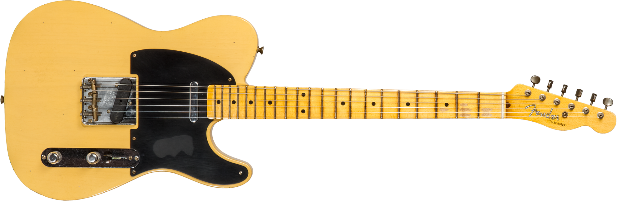 Fender Custom Shop Tele 1953 2s Ht Mn #r128606 - Journeyman Relic Aged Nocaster Blonde - Guitarra eléctrica con forma de tel - Main picture