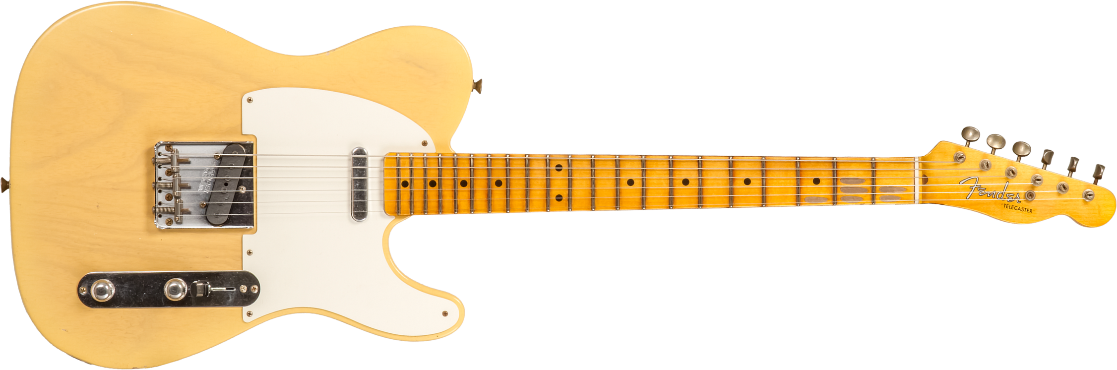 Fender Custom Shop Tele 1955 Ltd 2s Ht Mn #cz579629 - Journeyman Relic Natural Blonde - Guitarra eléctrica con forma de tel - Main picture