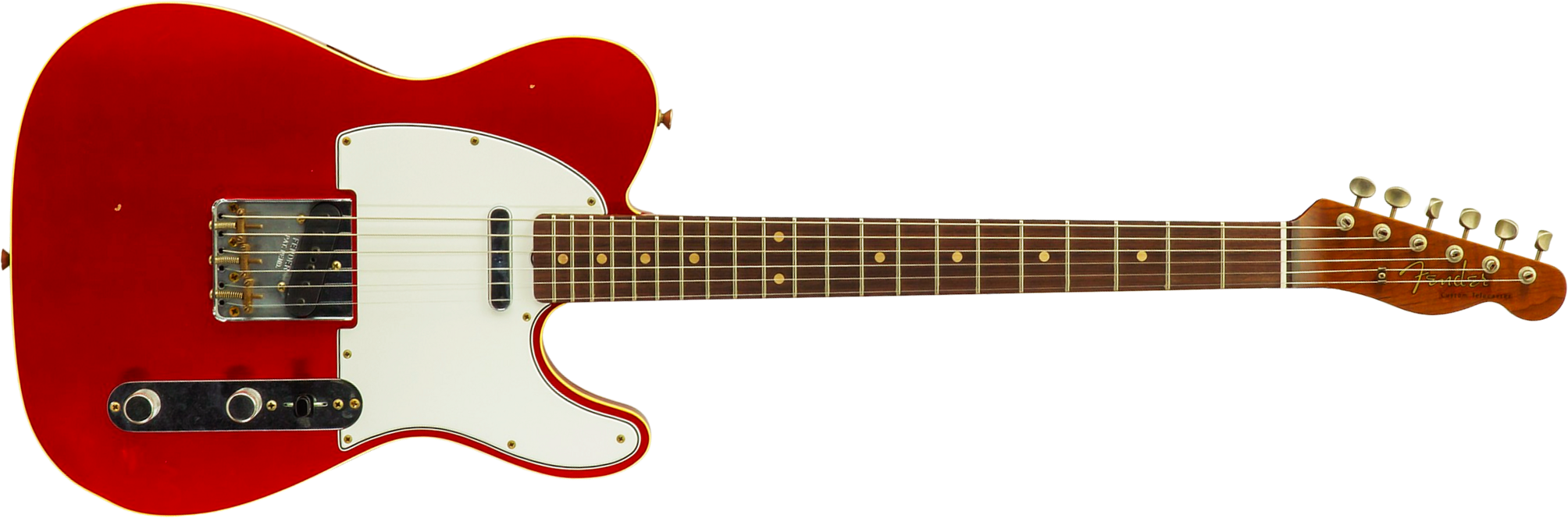 Fender Custom Shop Tele 1959 Vintage Custom 2s Ht Rw #r147953 - Journeyman Relic Candy Apple Red - Guitarra eléctrica con forma de tel - Main picture