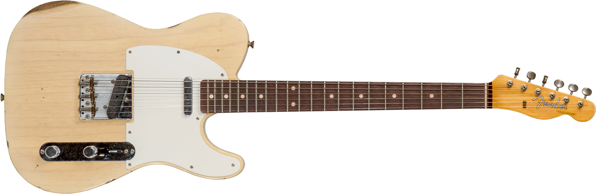 Fender Custom Shop Tele 1960 2s Ht Rw #cz569492 - Relic Natural Blonde - Guitarra eléctrica con forma de tel - Main picture