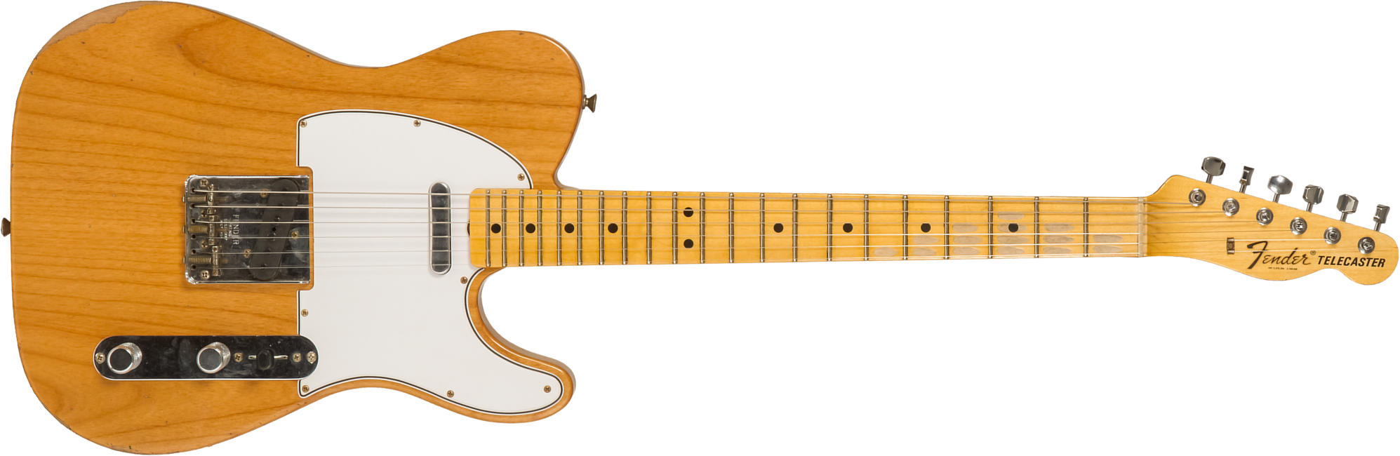 Fender Custom Shop Tele 1968 2s Ht Mn #r123298 - Relic Aged Natural - Guitarra eléctrica con forma de tel - Main picture