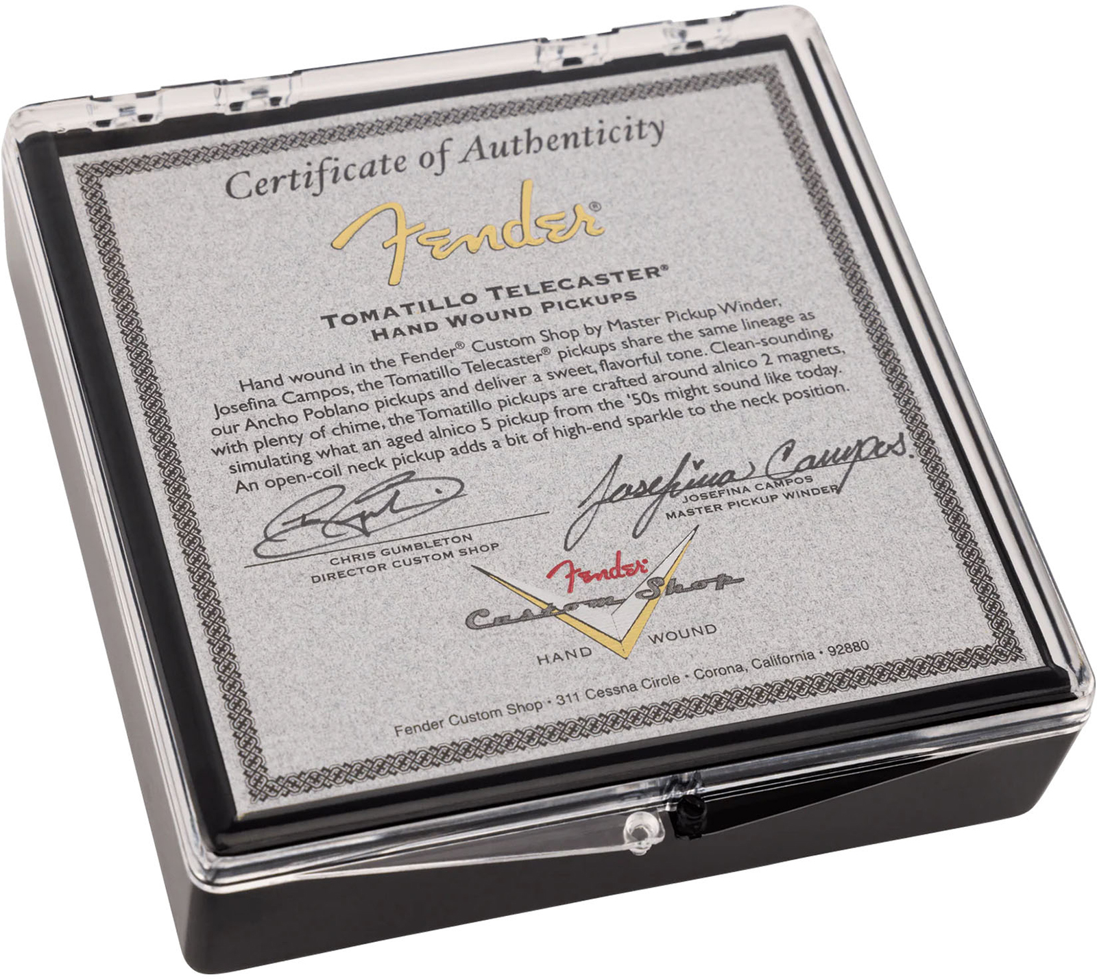 Fender Custom Shop Tele Tomatillo Josefina Hand Wound Pickup Set - Pastilla guitarra eléctrica - Main picture