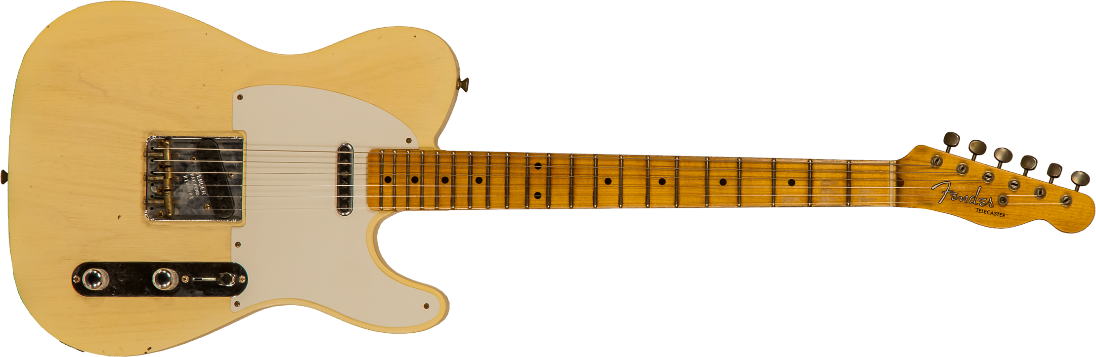 Fender Custom Shop Tele Tomatillo Ltd 2s Ht Mn #r109088 - Journeyman Relic Natural Blonde - Guitarra eléctrica con forma de tel - Main picture