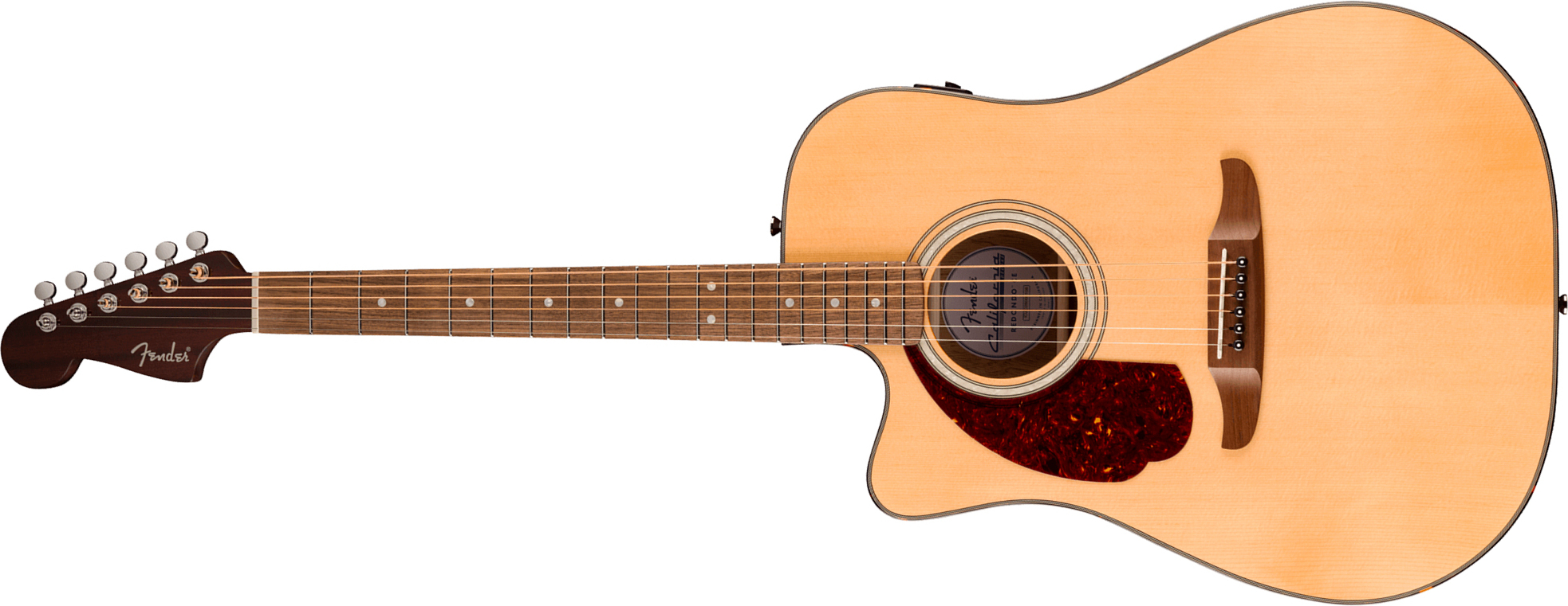 Fender Deluxe Redondo Ce Lh California Gaucher Dreadnought Cw Epicea Acajou Noy - Natural - Guitarra folk - Main picture