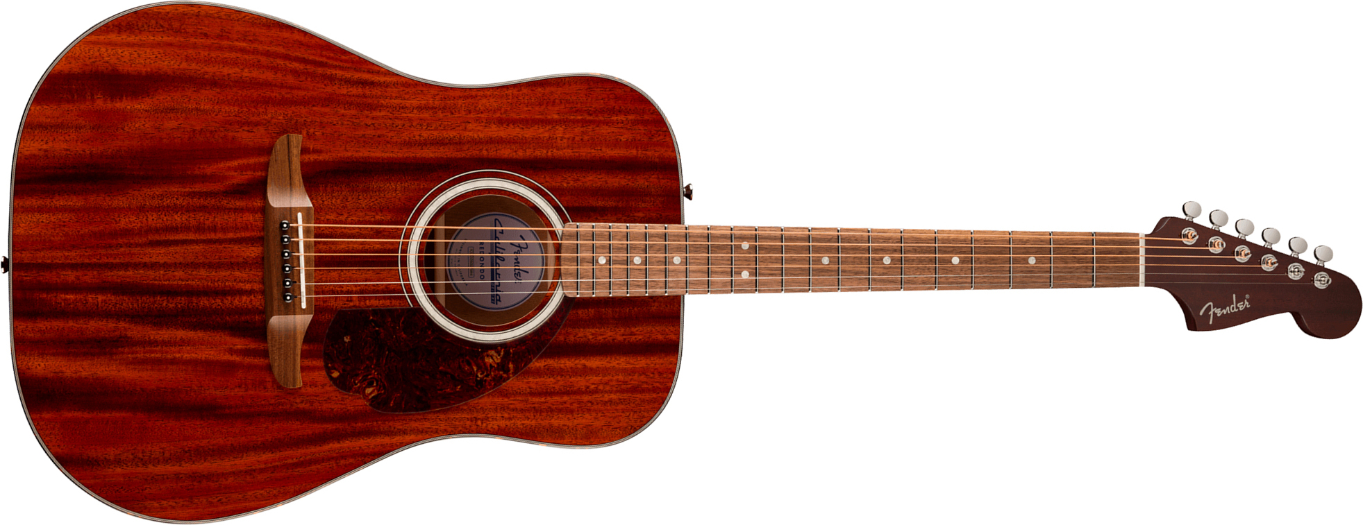 Fender Deluxe Redondo Mahogany California Dreadnought Tout Acajou Noy - Natural - Guitarra folk - Main picture
