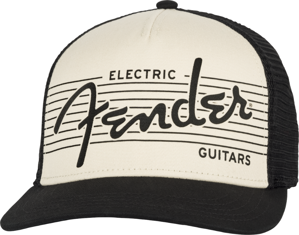 Fender Electric Guitar Hat Black / Cream - Casquette - Taille Unique - Gorra - Main picture