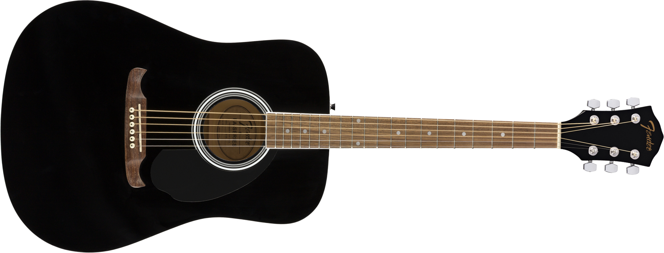 Fender Fa-125 Dreadnought 2020 Epicea Acajou Wal - Black - Guitarra acústica & electro - Main picture