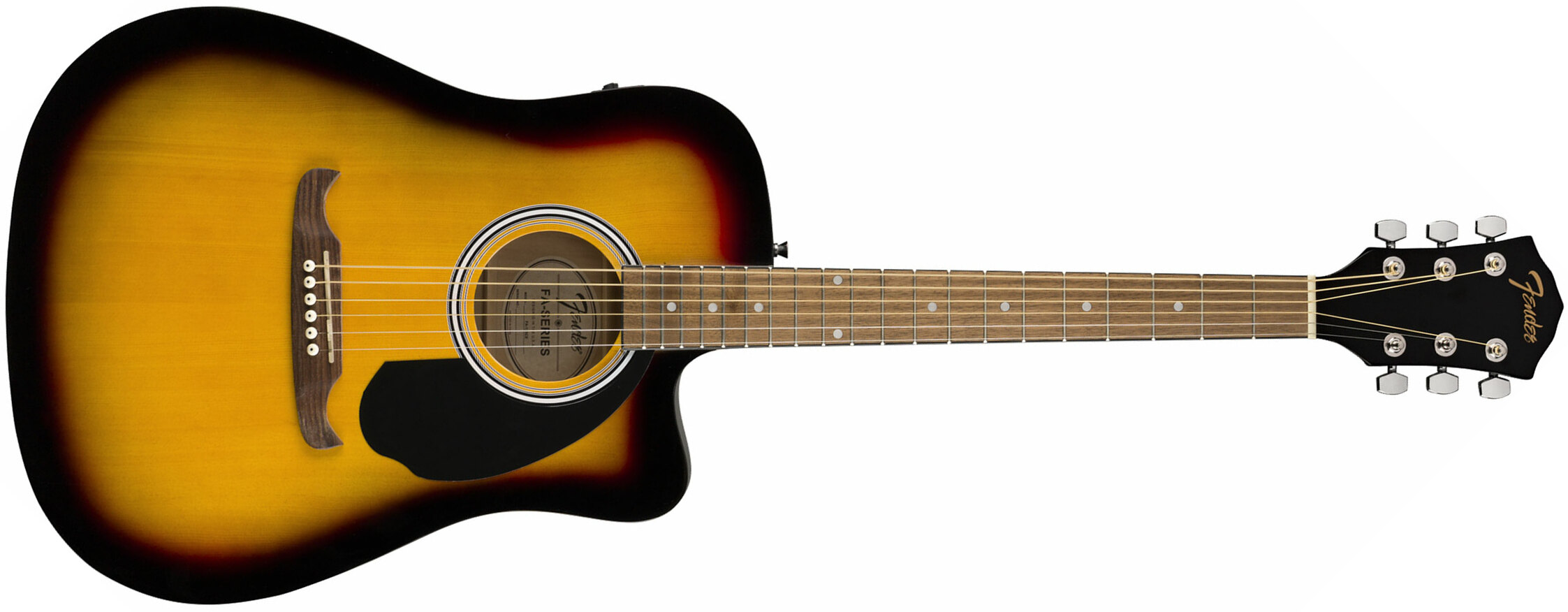 Fender Fa-125ce Dreadnought Alternative Epicea Acajou Wal - Sunburst - Guitarra electro acustica - Main picture
