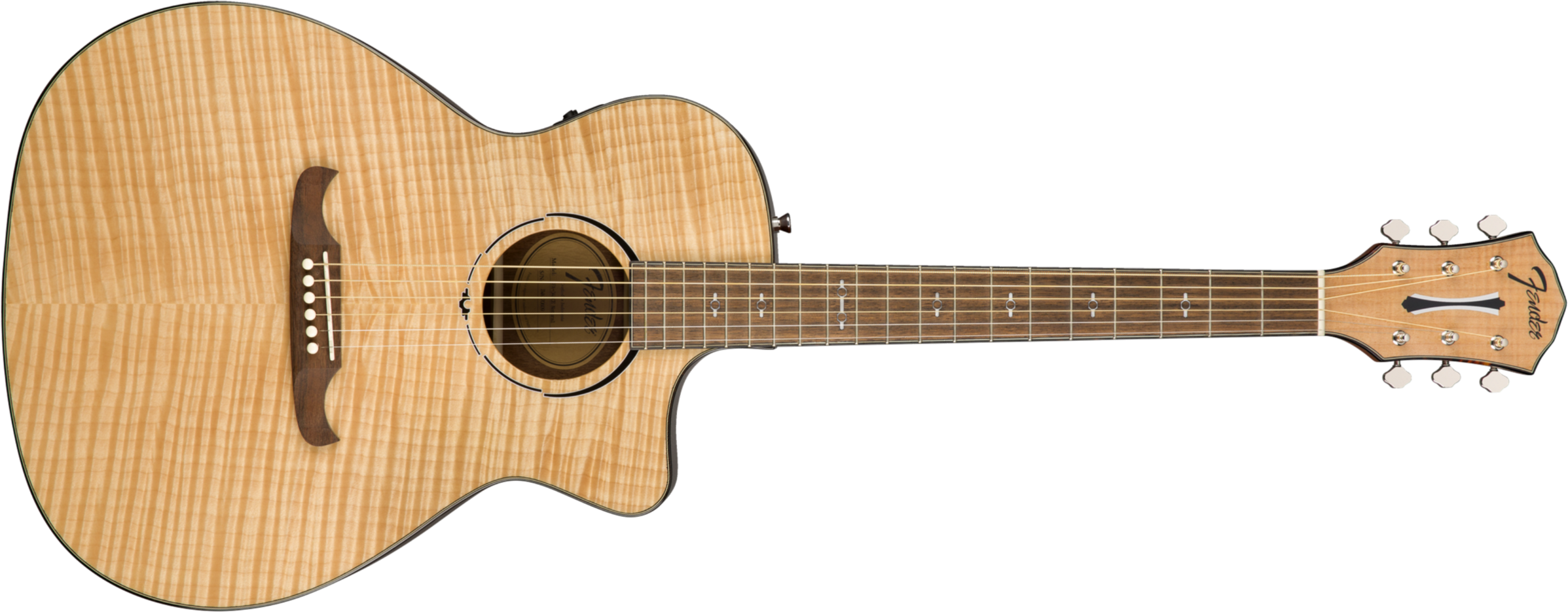 Fender Fa-345ce Alternative Auditorium Cw Erable Lacewood Lau - Natural - Guitarra electro acustica - Main picture