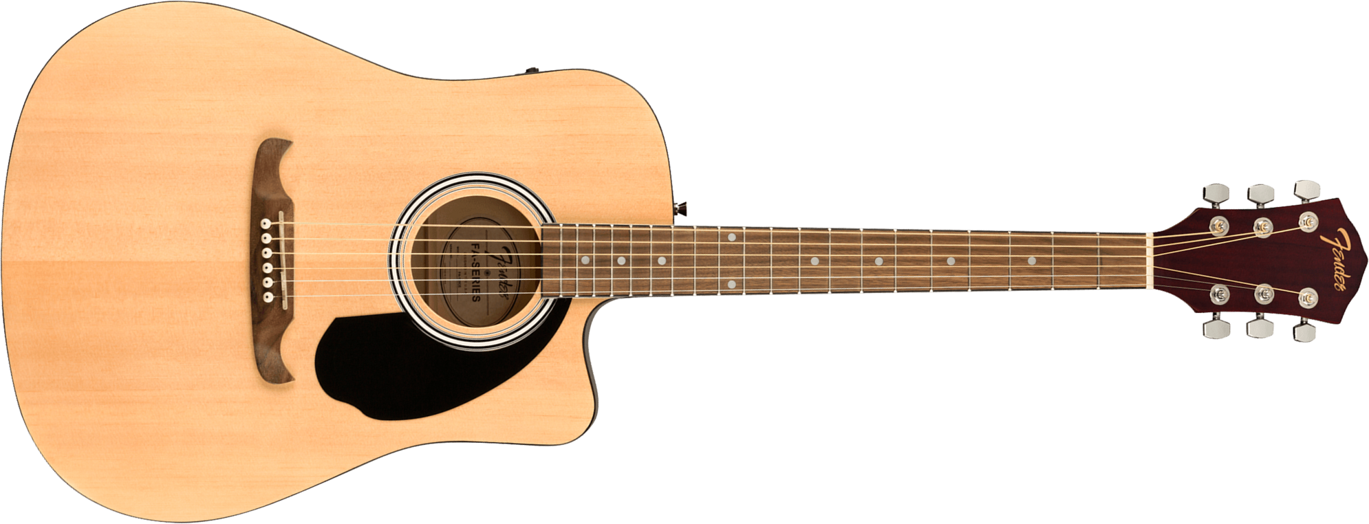 Fender Fa125ce Alternative Dreadnought Cw Epicea Acajou Wal - Natural - Guitarra folk - Main picture