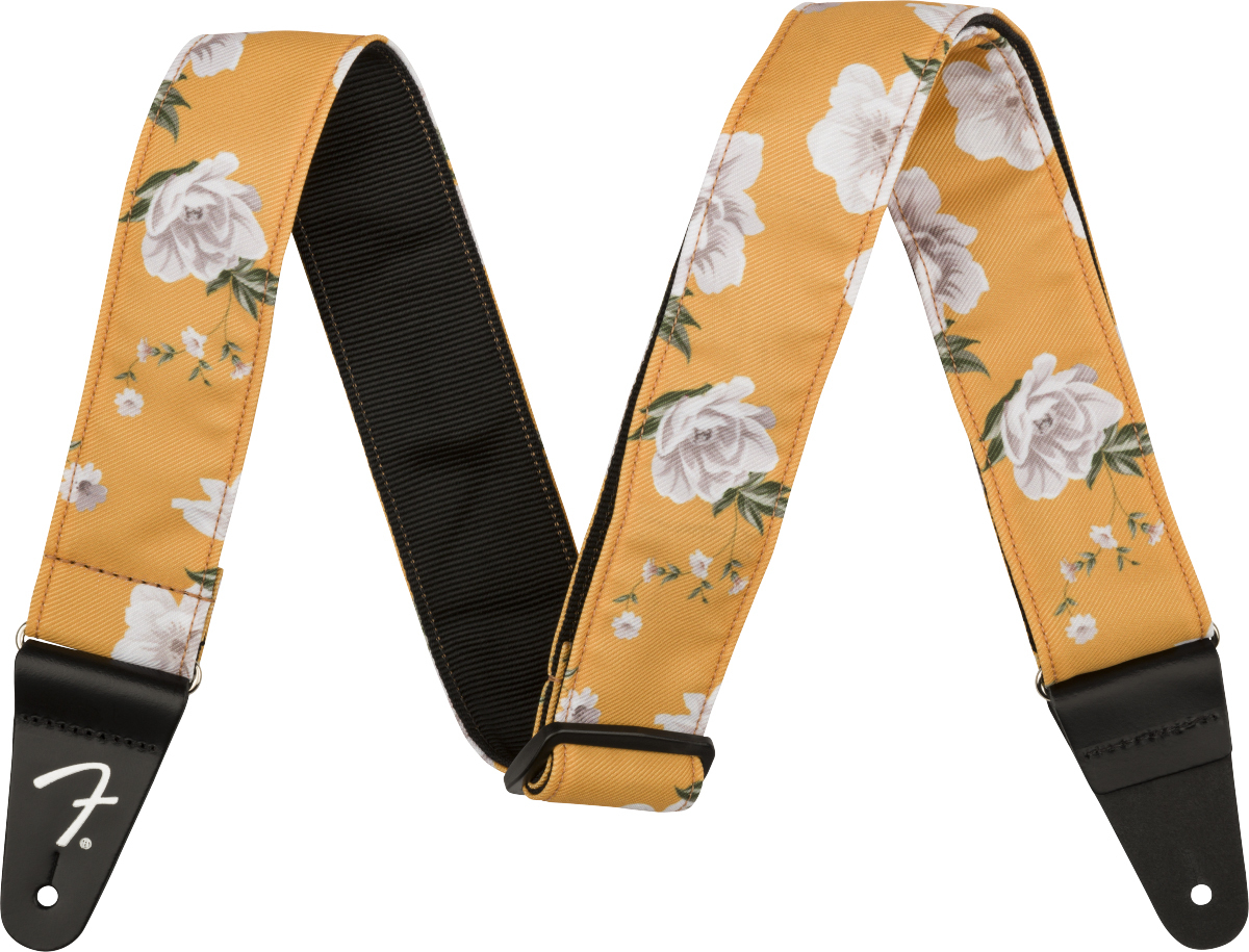 Fender Floral 2.inc Guitar Strap Marigold - Correa - Main picture