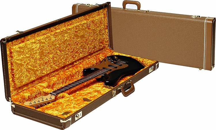 Fender G&g Deluxe Hardshell Guitar Case Strat/tele Brown/gold - Maleta para guitarra eléctrica - Main picture