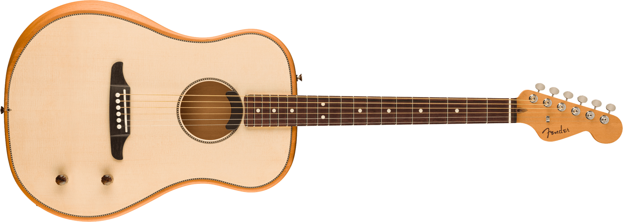 Fender Highway Dreadnought Thin Mex Acajou Epicea Rw - Natural Satin Matte - Guitarra electro acustica - Main picture