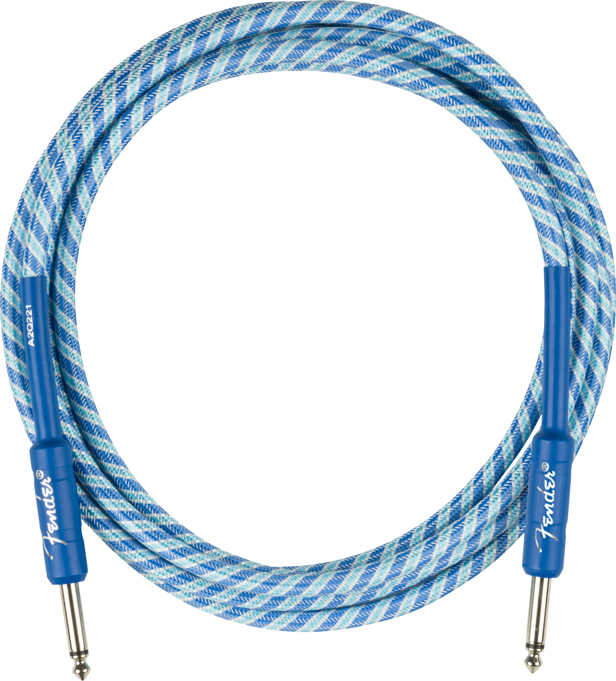 Fender Icicle Holiday Instrument Cable Droit Droit 10ft Blue - Cable - Main picture