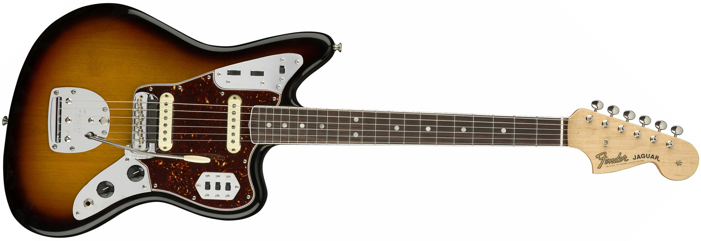 Fender Jaguar '60s American Original Usa Ss Rw - 3-color Sunburst - Guitarra electrica retro rock - Main picture