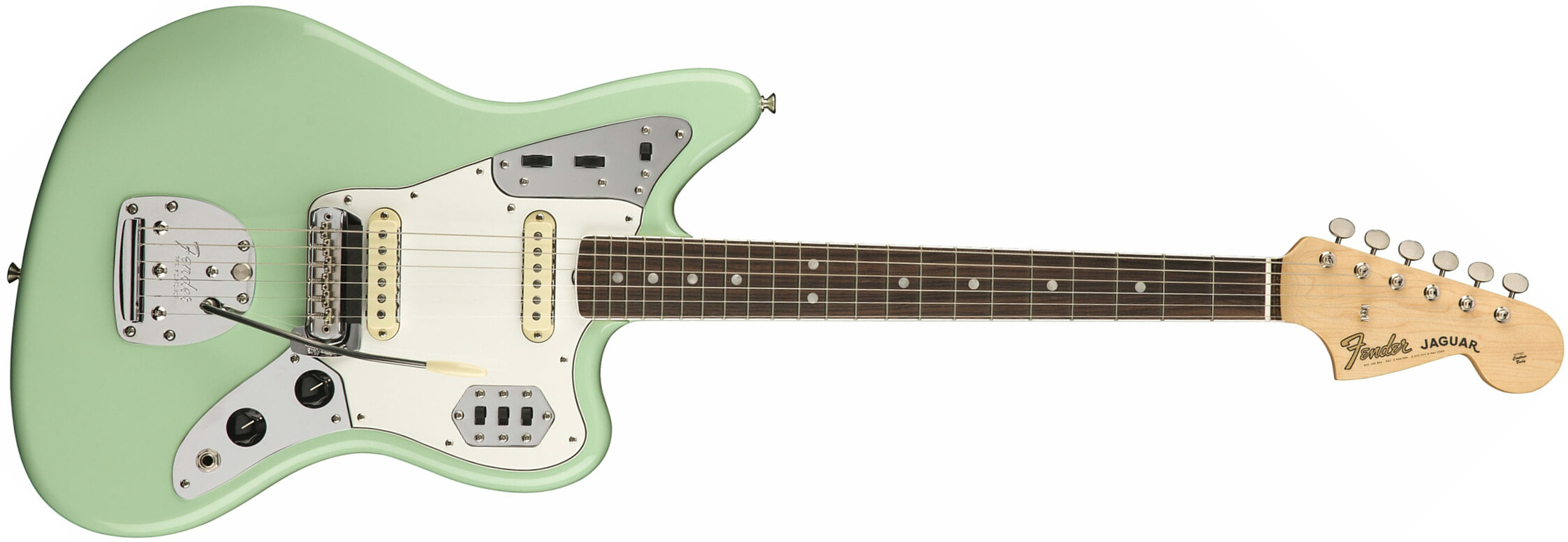 Fender Jaguar '60s American Original Usa Ss Rw - Surf Green - Guitarra electrica retro rock - Main picture