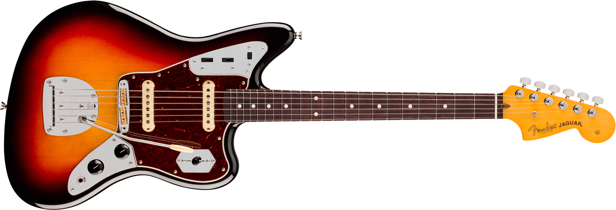 Fender Jaguar American Pro. Usa Shsc 2s Trem Rw - 3-color Sunburst - Guitarra electrica retro rock - Main picture