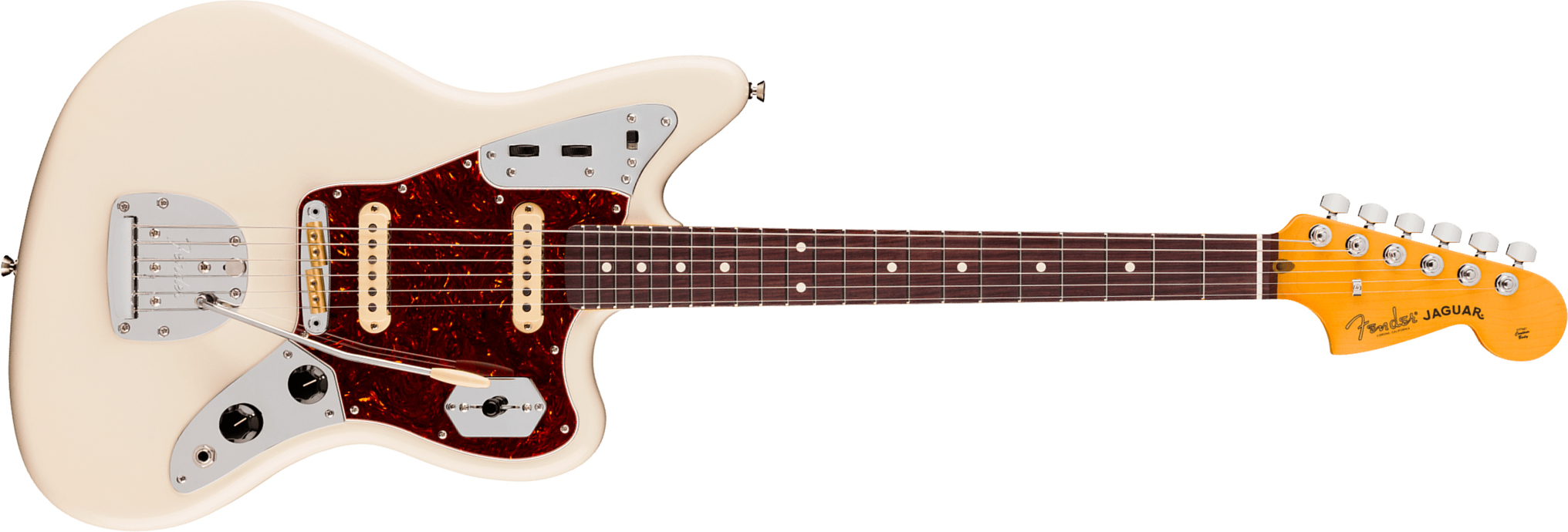 Fender Jaguar American Pro. Usa Shsc 2s Trem Rw - Olympic White - Guitarra electrica retro rock - Main picture