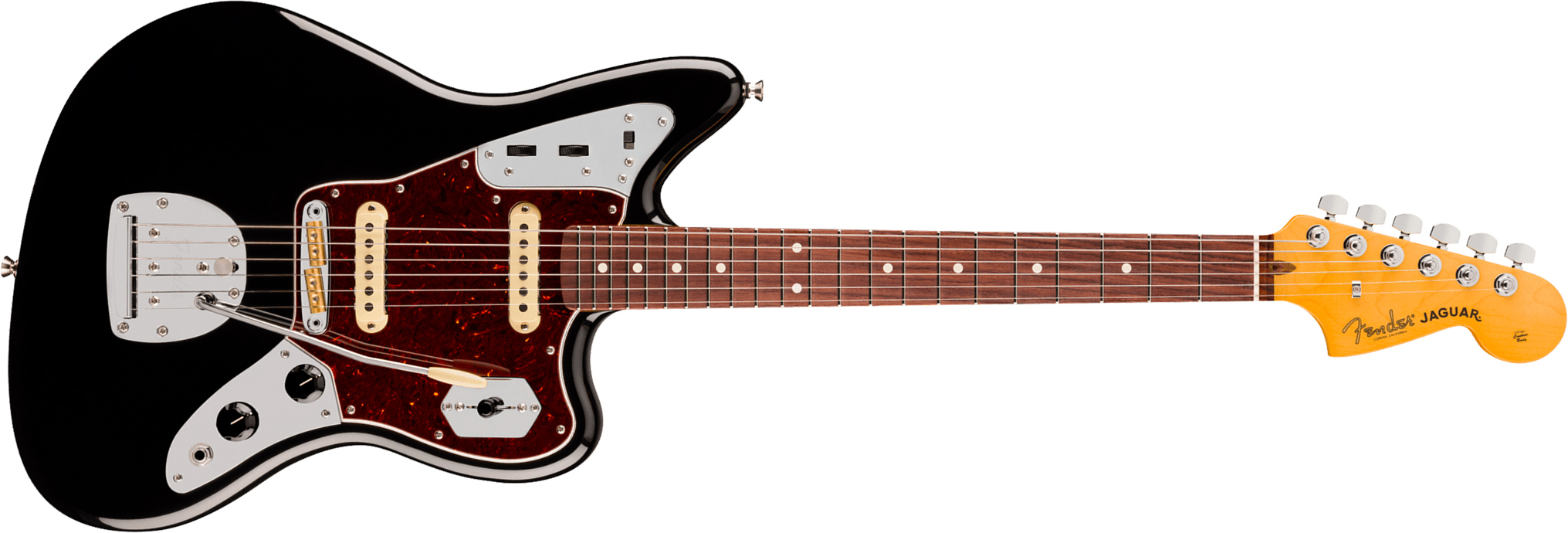 Fender Jaguar American Pro. Usa Shsc 2s Trem Rw - Black - Guitarra electrica retro rock - Main picture
