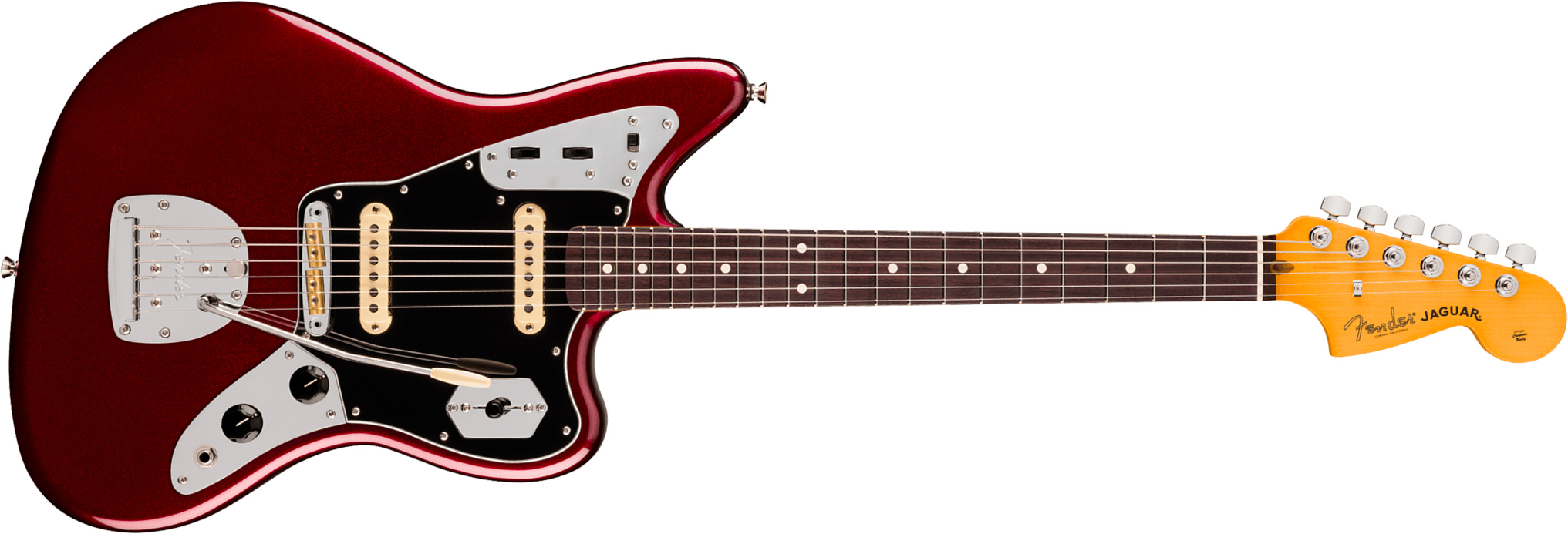 Fender Jaguar American Pro. Usa Shsc 2s Trem Rw - Oxblood - Guitarra electrica retro rock - Main picture