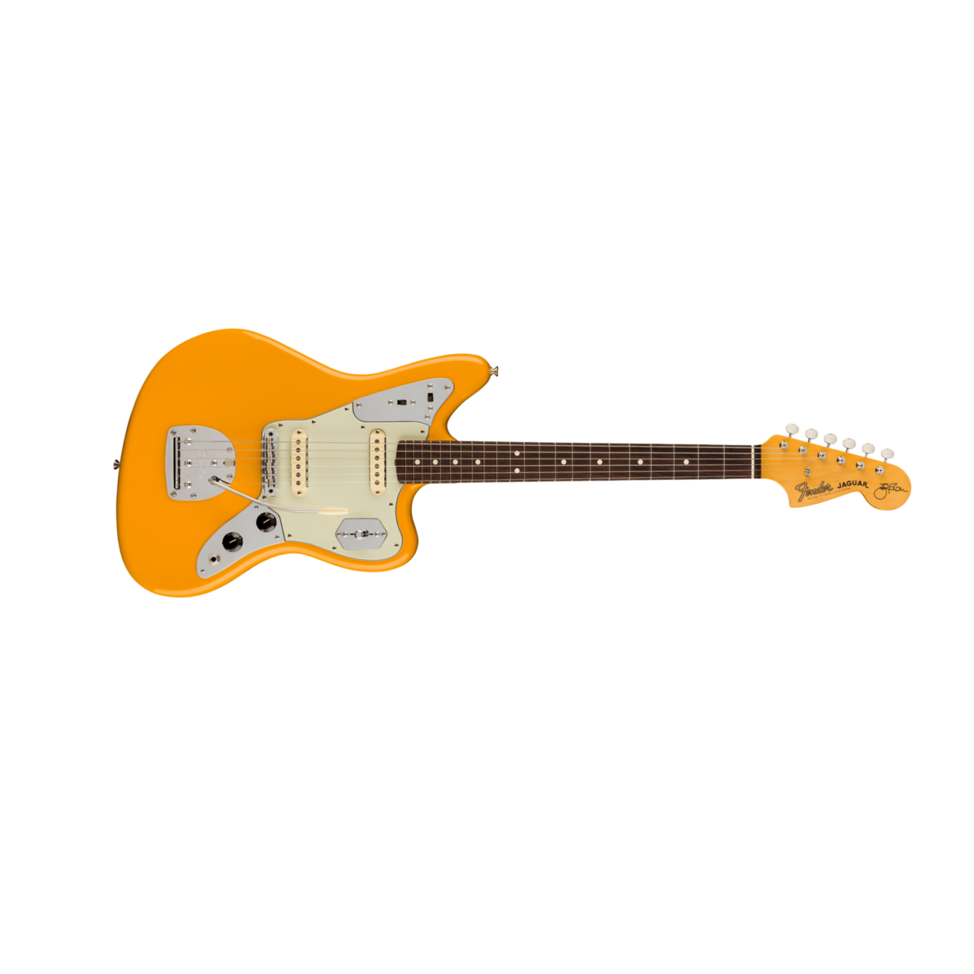 Fender Jaguar Johnny Marr Signature 2s Trem Rw - Fever Dream Yellow - Guitarra electrica retro rock - Main picture