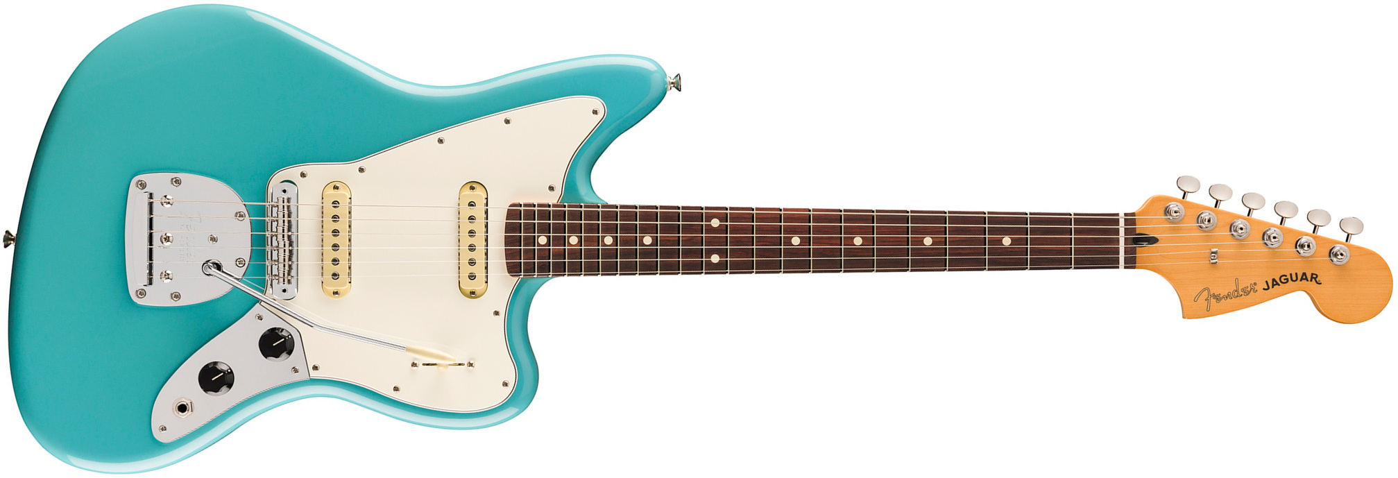 Fender Jaguar Player Ii Mex 2s Trem Rw - Aquatone Blue - Guitarra electrica retro rock - Main picture