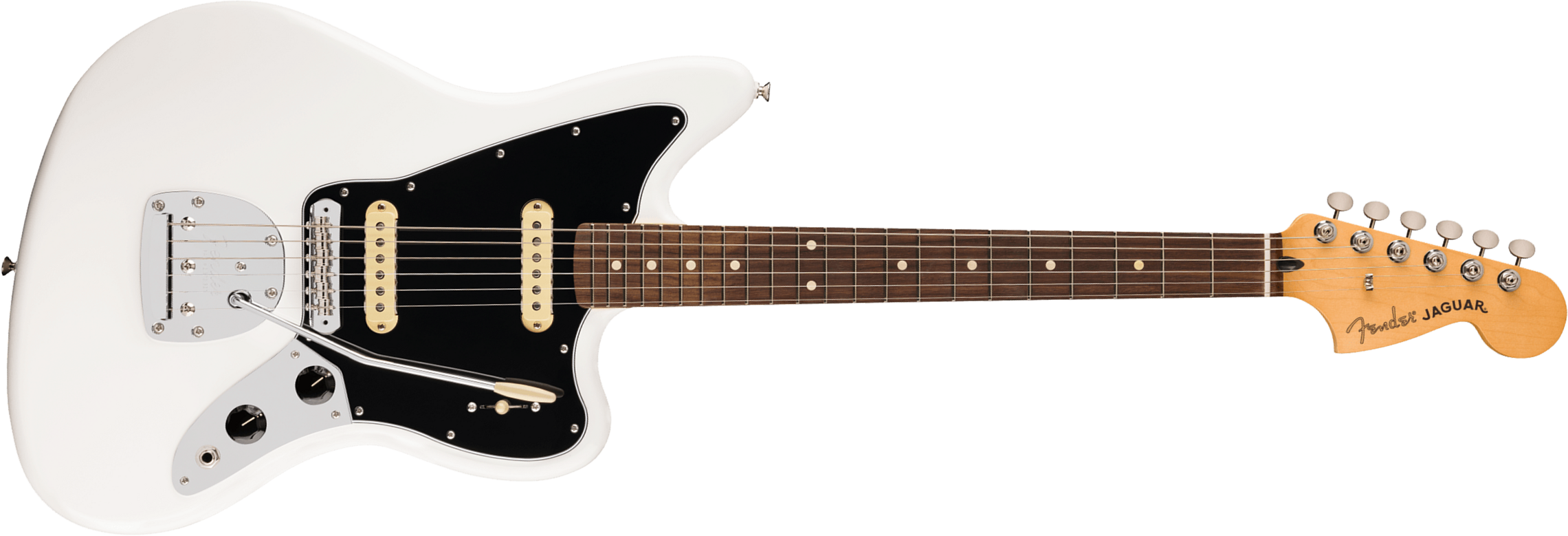 Fender Jaguar Player Ii Mex 2s Trem Rw - Polar White - Guitarra electrica retro rock - Main picture