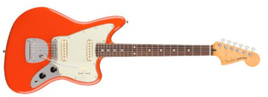 Fender Jaguar Player Ii Mex Trem 2s Rw - Rallye Orange - Guitarra electrica retro rock - Main picture