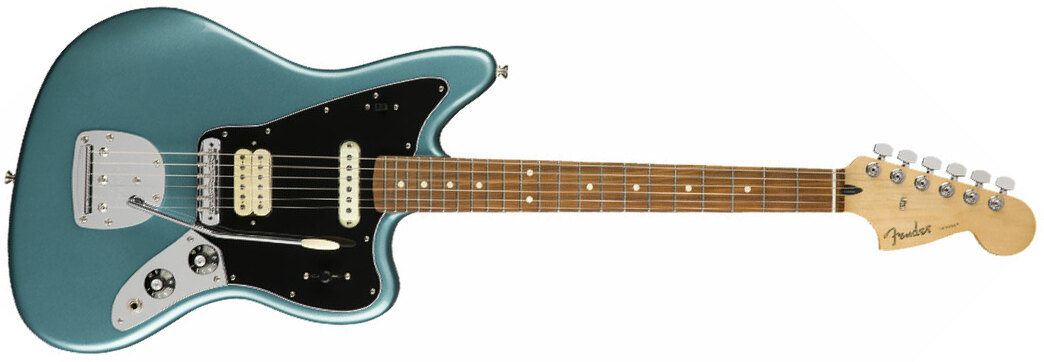 Fender Jaguar Player Mex Hs Trem Pf - Tidepool - Guitarra electrica retro rock - Main picture