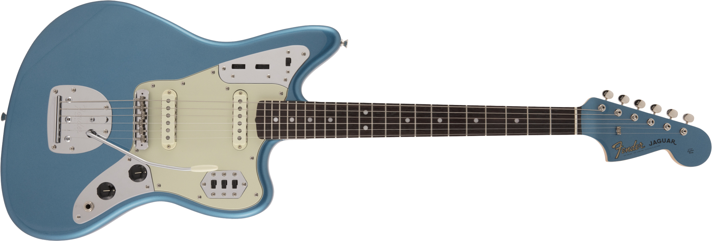 Fender Jaguar Traditional 60s Jap Rw - Lake Placid Blue - Guitarra electrica retro rock - Main picture