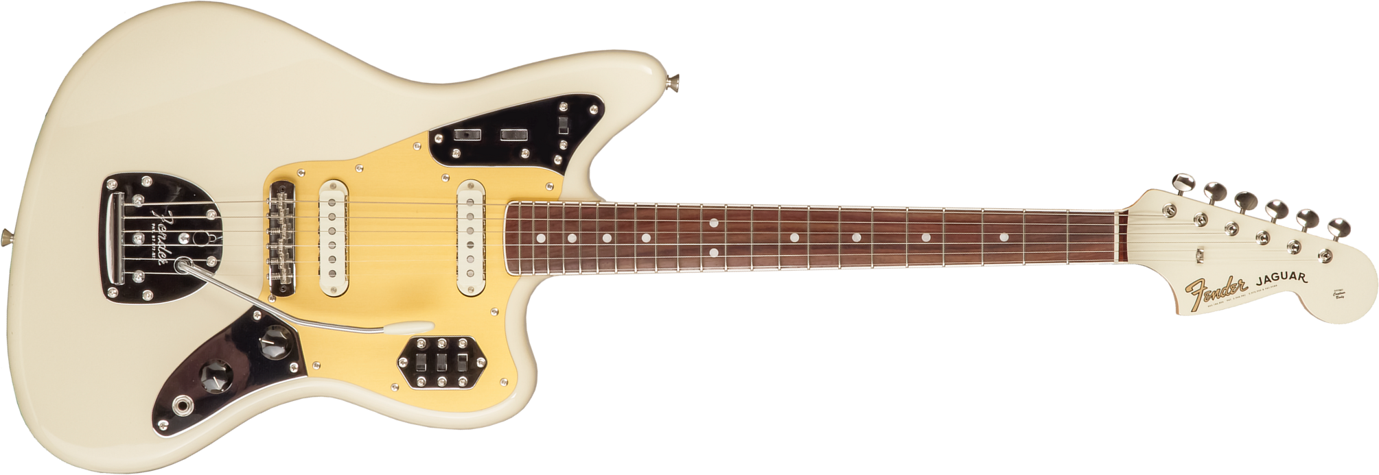 Fender Jaguar Traditional Ii 60s Japan 2s Trem Rw - Olympic White - Guitarra electrica retro rock - Main picture