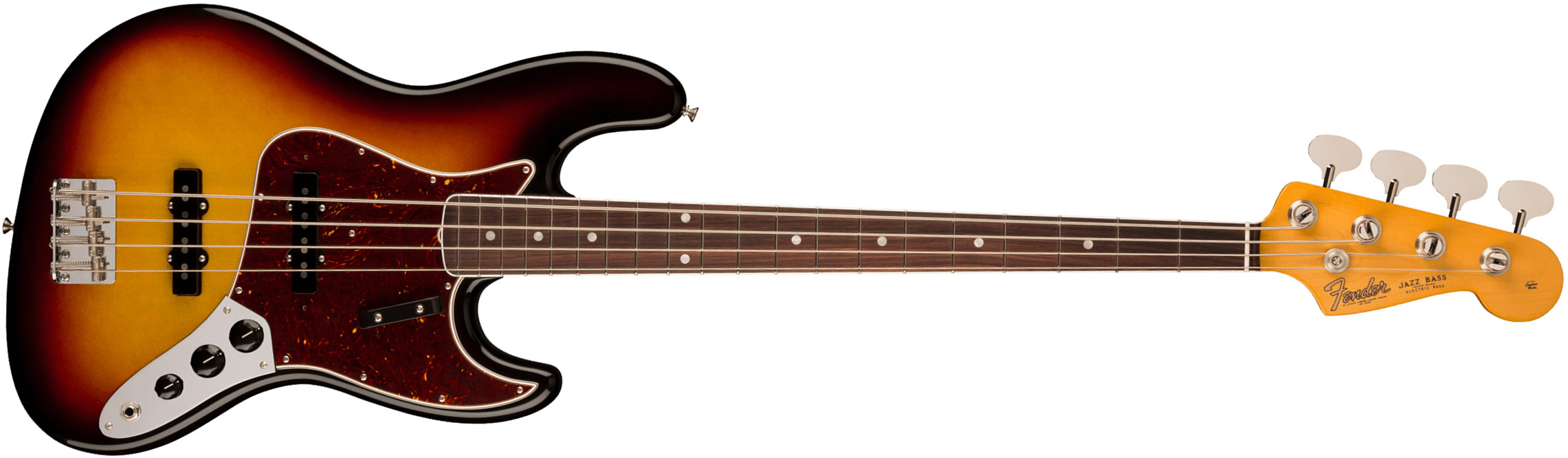 Fender Jazz Bass 1966 American Vintage Ii Usa Rw - 3-color Sunburst - Bajo eléctrico de cuerpo sólido - Main picture
