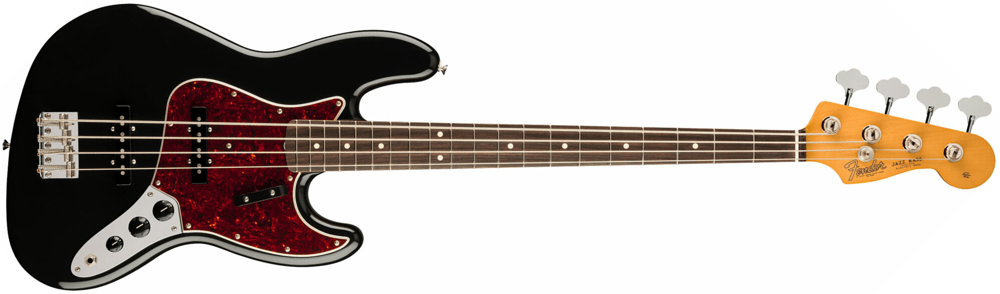 Fender Jazz Bass 60s Vintera Ii Mex Rw - Black - Bajo eléctrico de cuerpo sólido - Main picture