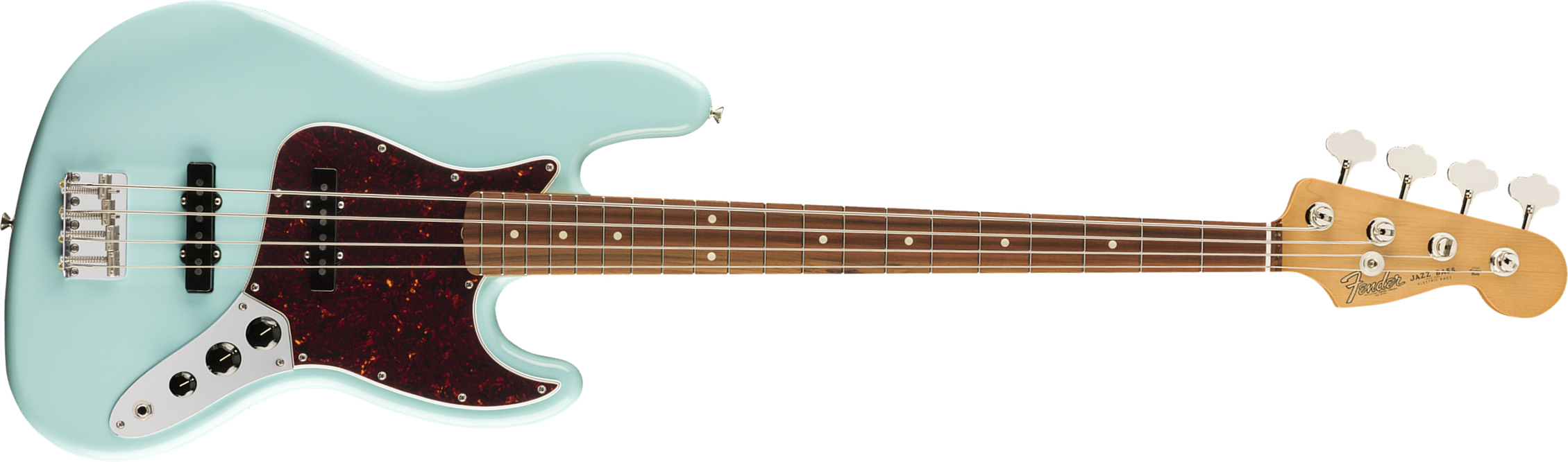 Fender Jazz Bass 60s Vintera Vintage Mex Pf - Daphne Blue - Bajo eléctrico de cuerpo sólido - Main picture