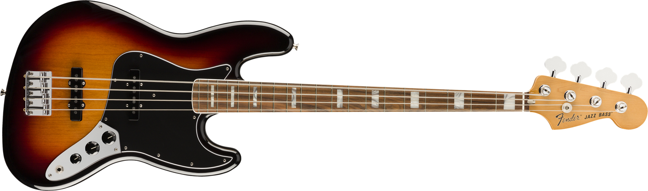 Fender Jazz Bass 70s Vintera Vintage Mex Pf - 3-color Sunburst - Bajo eléctrico de cuerpo sólido - Main picture