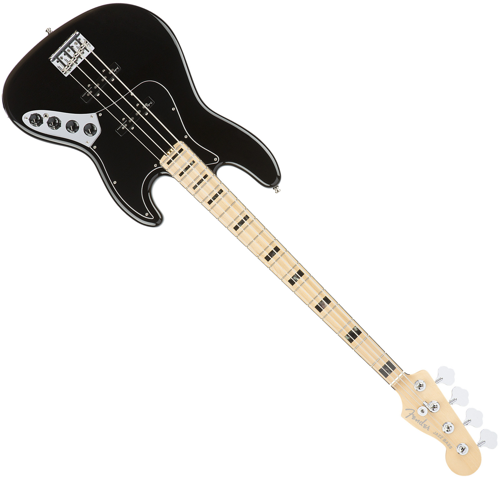 Fender Jazz Bass American Elite 2016 (usa, Mn) - Black - Bajo eléctrico de cuerpo sólido - Main picture