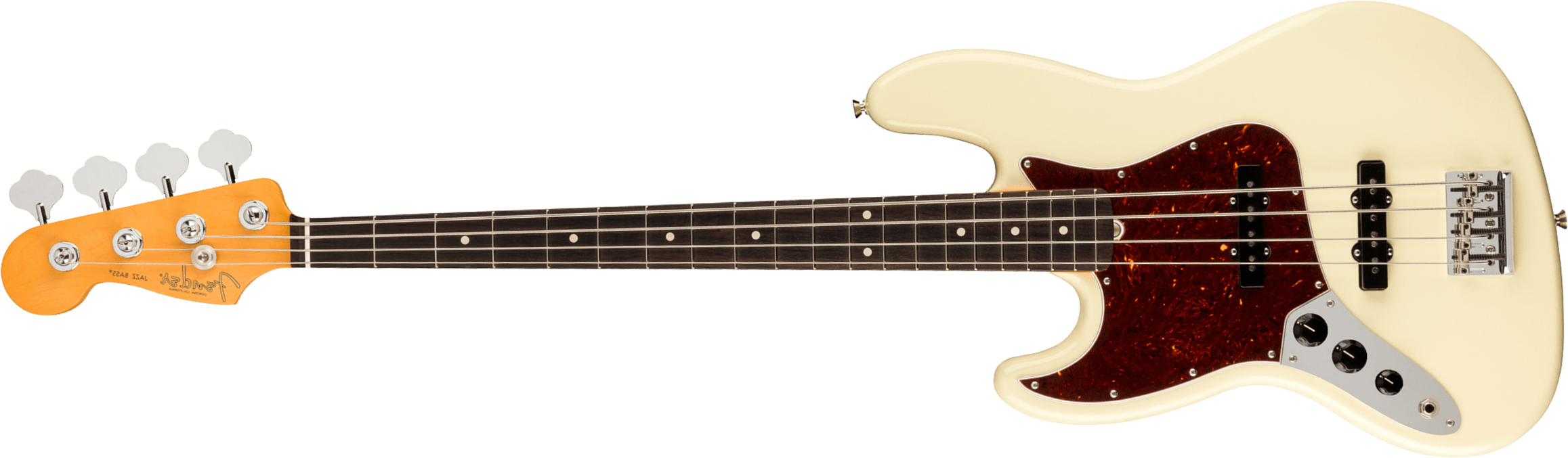 Fender Jazz Bass American Professional Ii Lh Gaucher Usa Rw - Olympic White - Bajo eléctrico de cuerpo sólido - Main picture