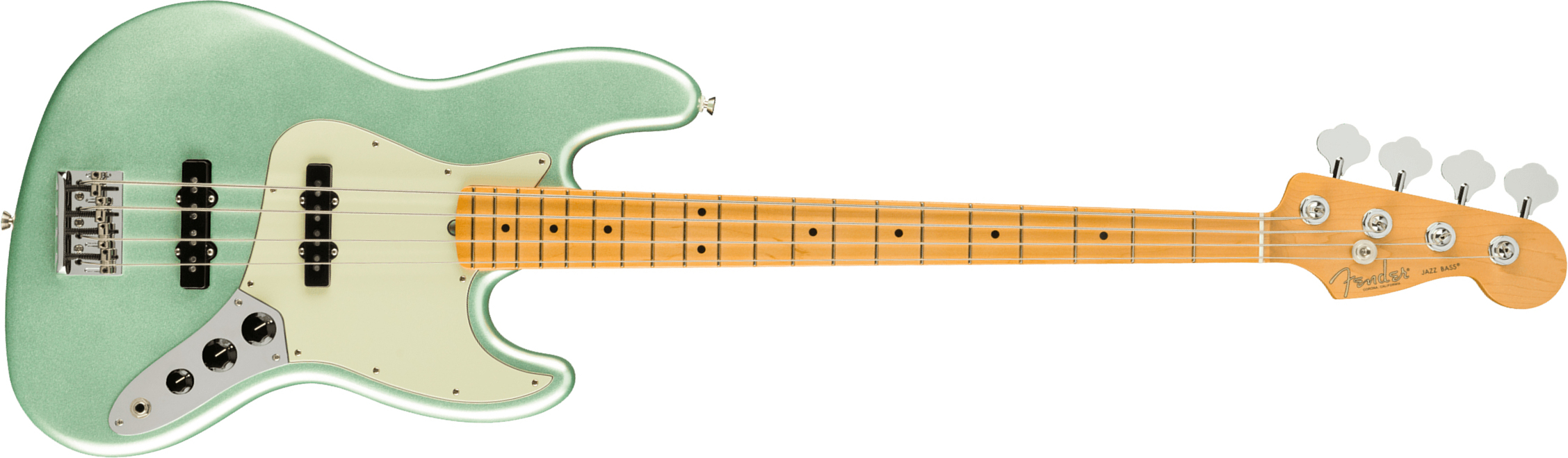 Fender Jazz Bass American Professional Ii Usa Mn - Mystic Surf Green - Bajo eléctrico de cuerpo sólido - Main picture