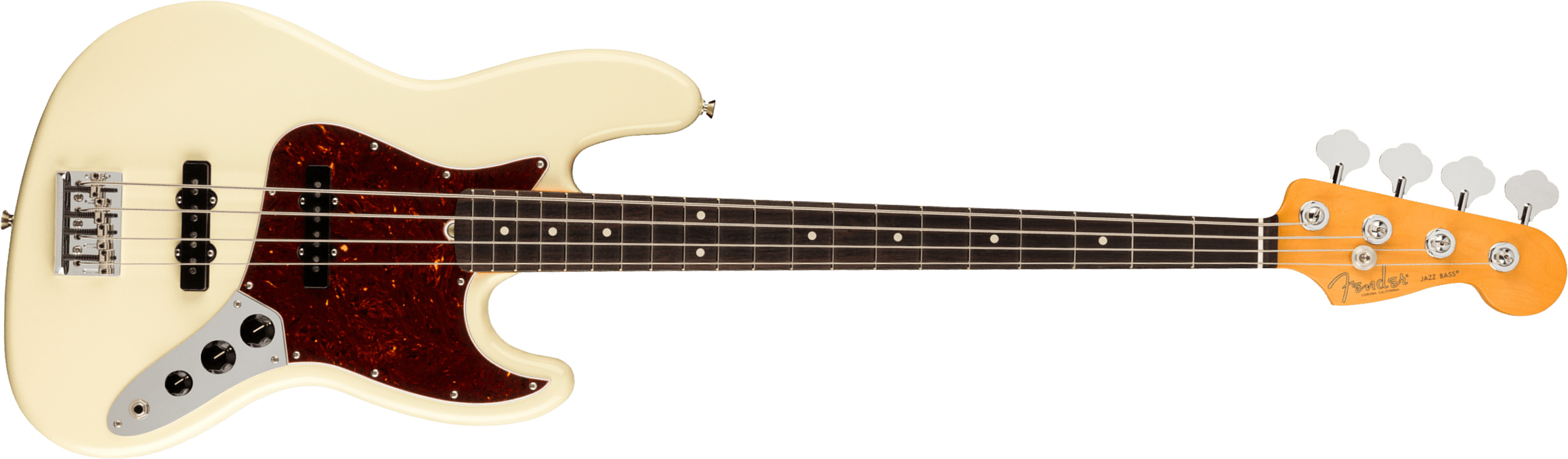 Fender Jazz Bass American Professional Ii Usa Rw - Olympic White - Bajo eléctrico de cuerpo sólido - Main picture