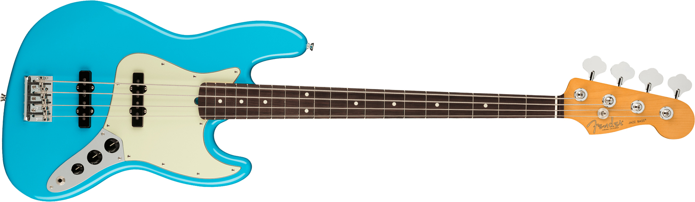 Fender Jazz Bass American Professional Ii Usa Rw - Miami Blue - Bajo eléctrico de cuerpo sólido - Main picture