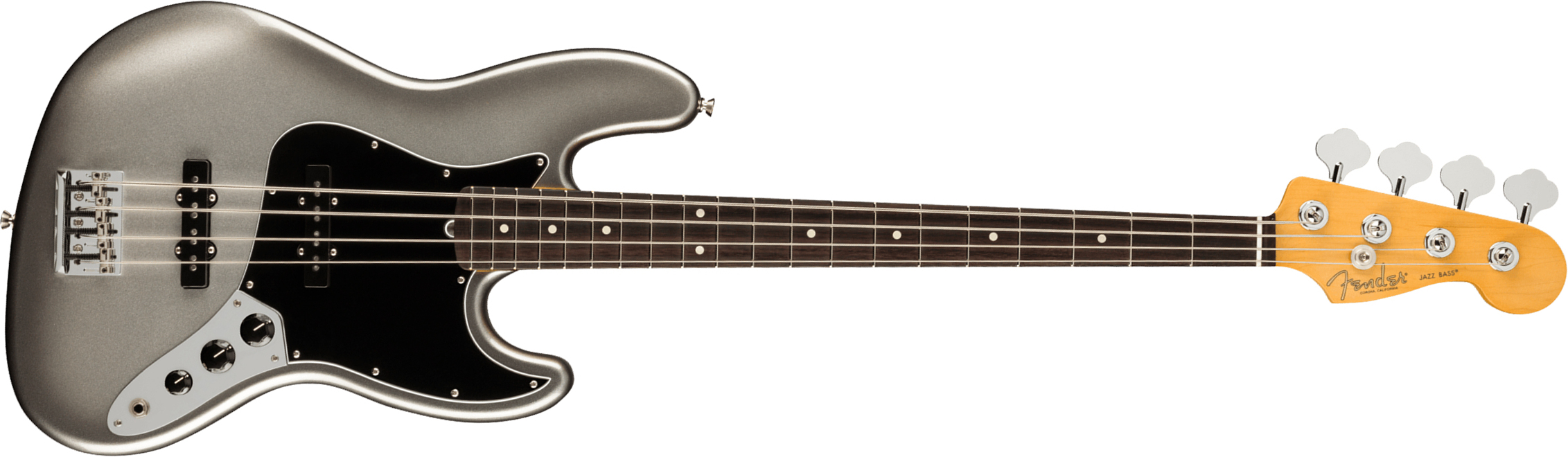 Fender Jazz Bass American Professional Ii Usa Rw - Mercury - Bajo eléctrico de cuerpo sólido - Main picture