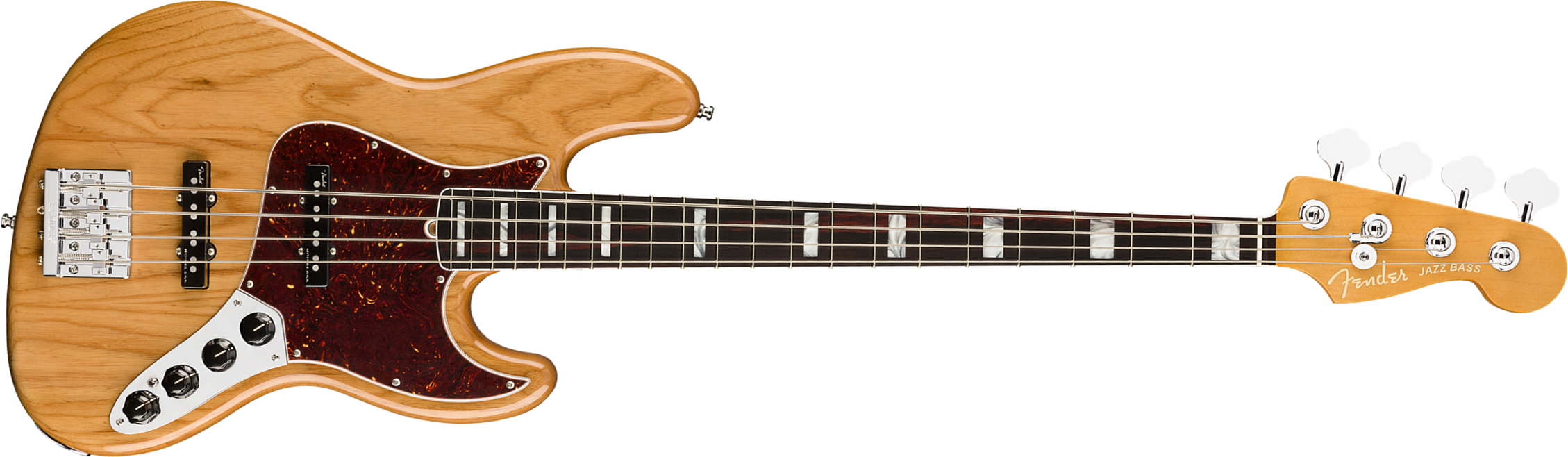 Fender Jazz Bass American Ultra 2019 Usa Rw - Aged Natural - Bajo eléctrico de cuerpo sólido - Main picture