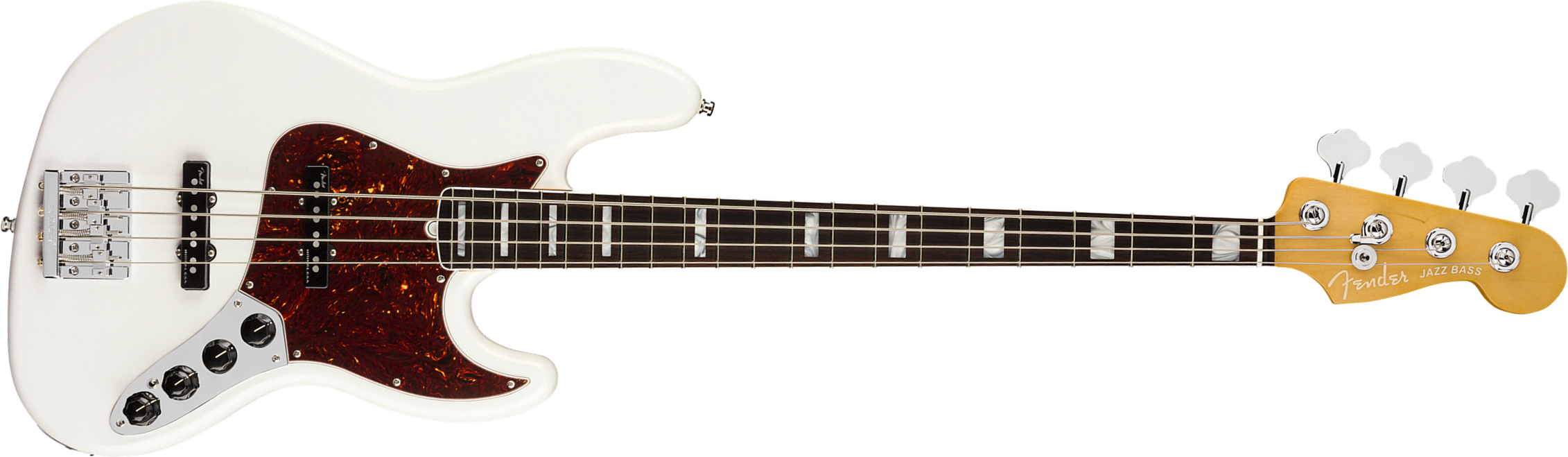 Fender Jazz Bass American Ultra 2019 Usa Rw - Arctic Pearl - Bajo eléctrico de cuerpo sólido - Main picture