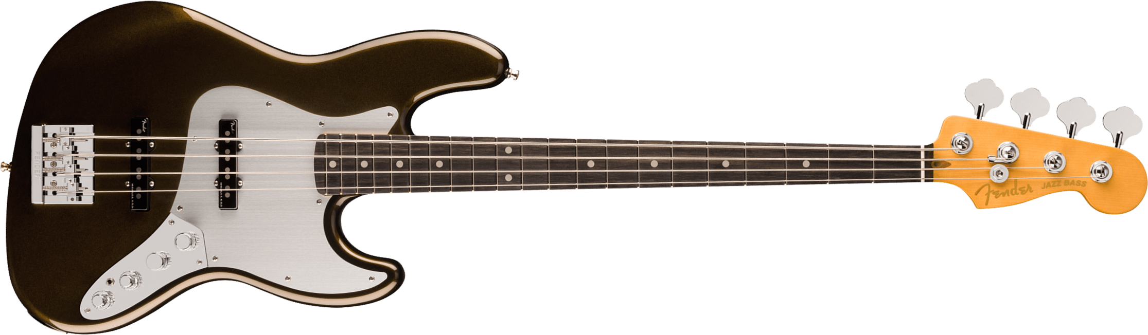 Fender Jazz Bass American Ultra Ii Usa Active Eb - Texas Tea - Bajo eléctrico de cuerpo sólido - Main picture