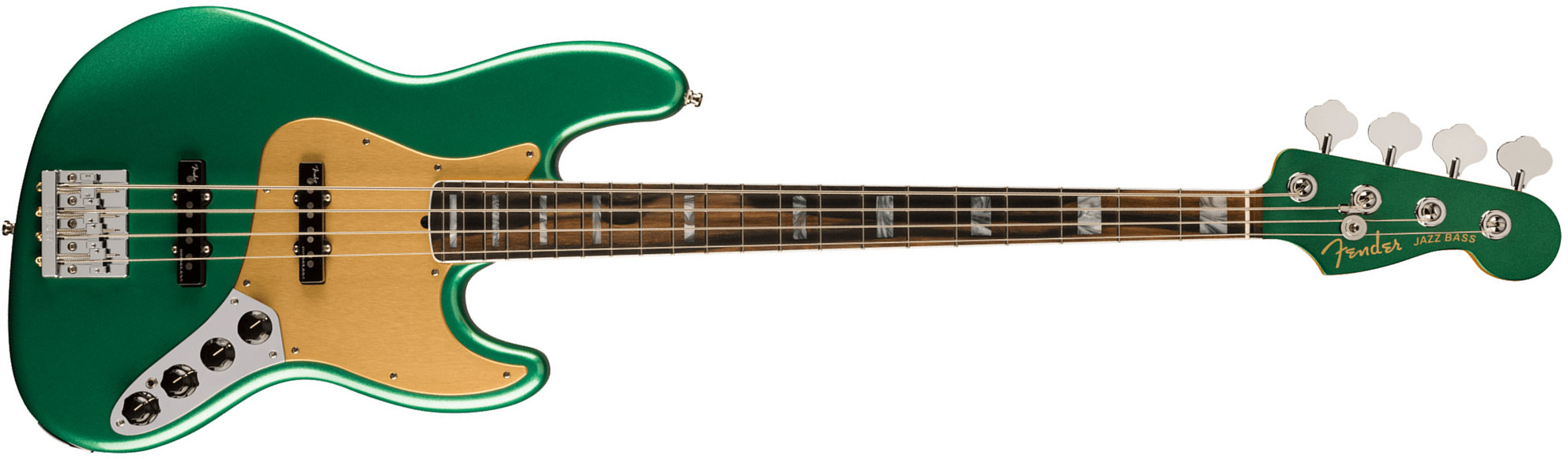 Fender Jazz Bass American Ultra Ltd Usa Active Eb - Mystic Pine Green - Bajo eléctrico de cuerpo sólido - Main picture