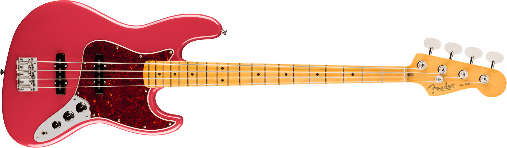 Fender Jazz Bass Classic American Professional Usa Mn - Faded Dakota Red - Bajo eléctrico de cuerpo sólido - Main picture