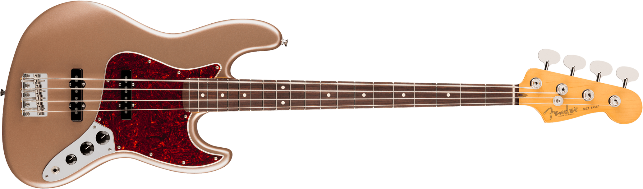Fender Jazz Bass Classic American Professional Usa Rw - Faded Firemist Gold - Bajo eléctrico de cuerpo sólido - Main picture