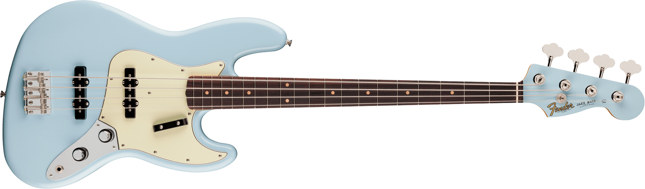 Fender Jazz Bass Early 60s Vintera 3 Mex Rw - Sonic Blue - Bajo eléctrico de cuerpo sólido - Main picture